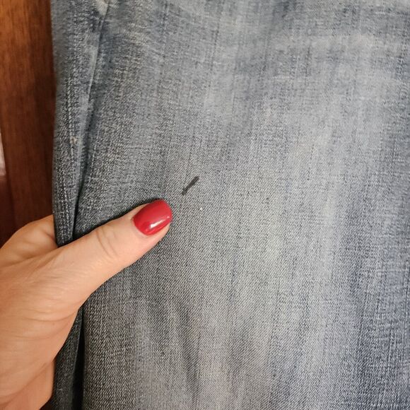 American Eagle Men’s Slim Straight AirFlex Jeans 30x34 Destroyed Denim - Picture 8 of 10